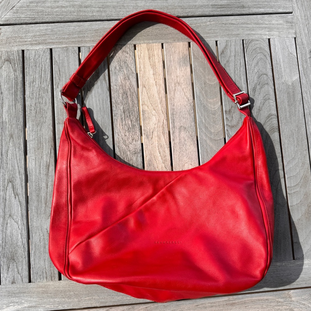 Beautiful Cherry Red Rossi Genuine Leather Purse